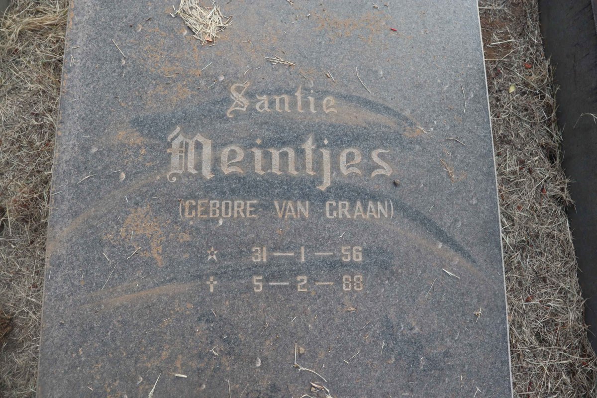 MEINTJES Santie nee VAN GRAAN 1956-1988