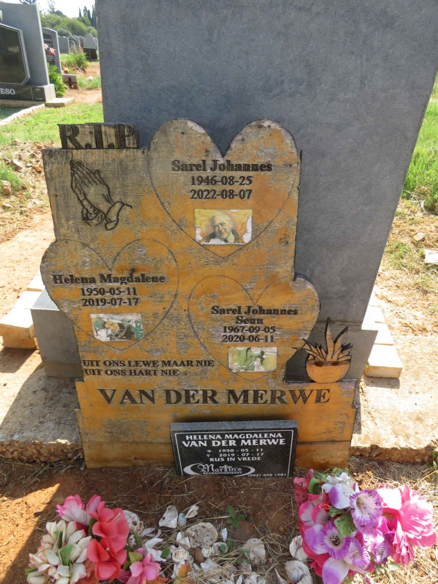 MERWE Sarel Johannes, van der 1946-2022 & Helena Magdalene 1950-2019 :: VAN DER MERWE Sarel Johannes 1967-2020
