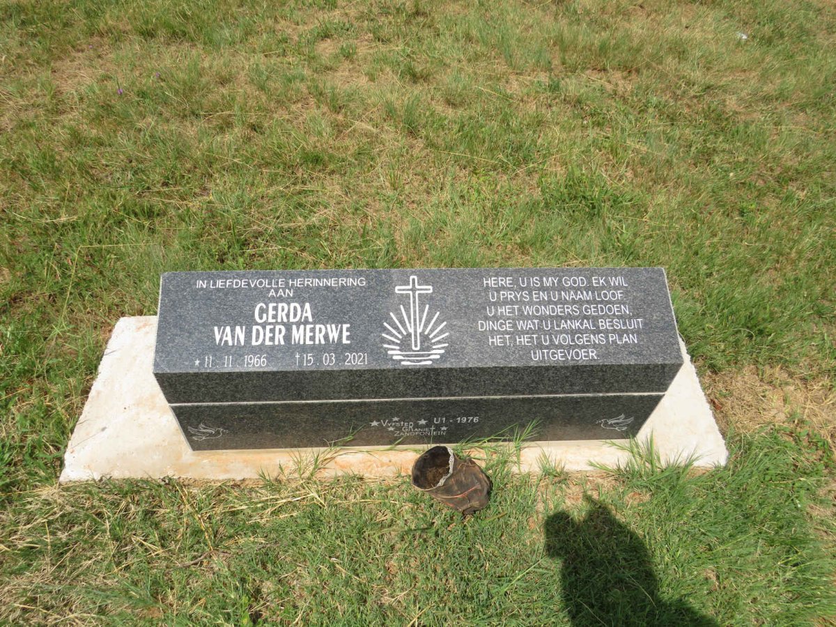 MERWE Gerda, van der 1966-2021