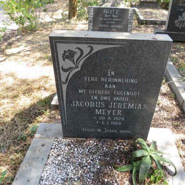 MEYER Jacobus Jeremias 1920-1968
