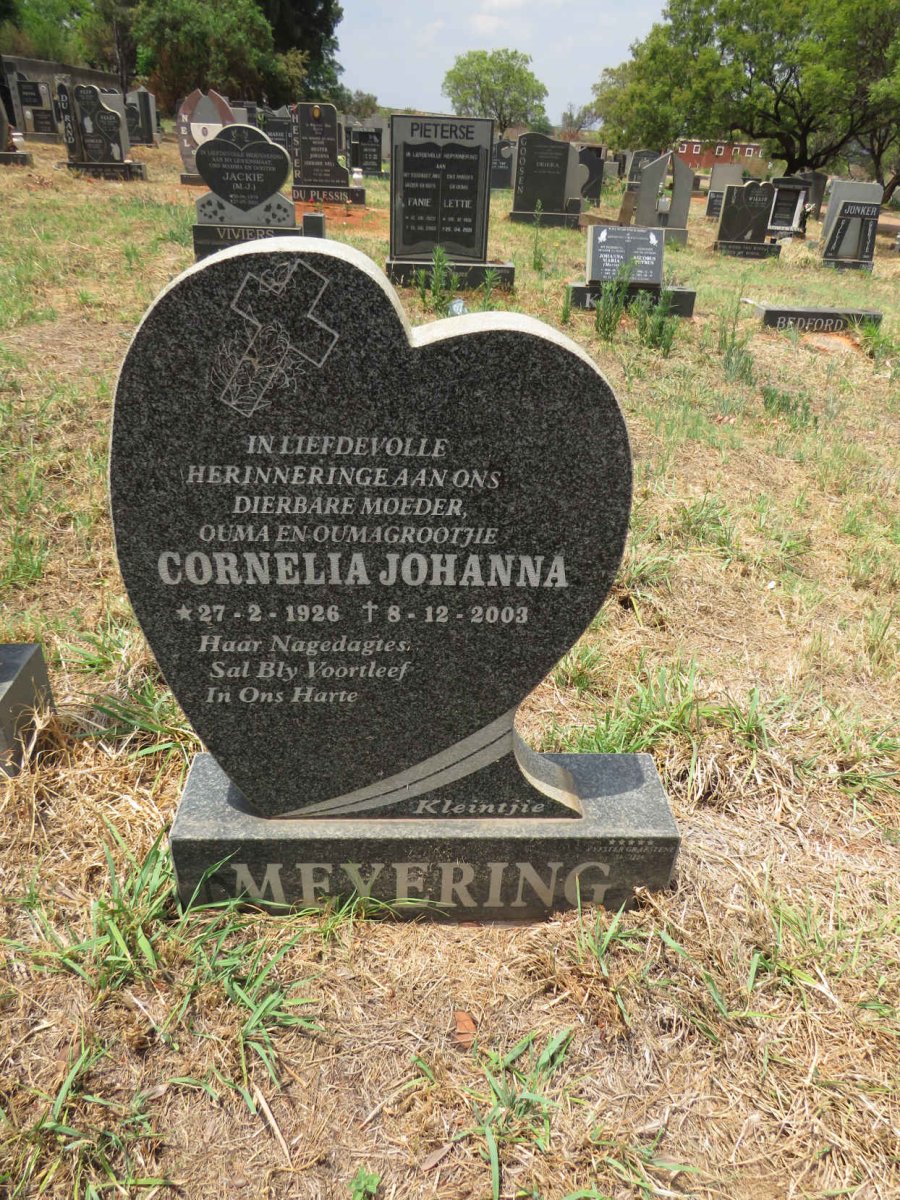 MEYERING Cornelia Johanna 1926-2003
