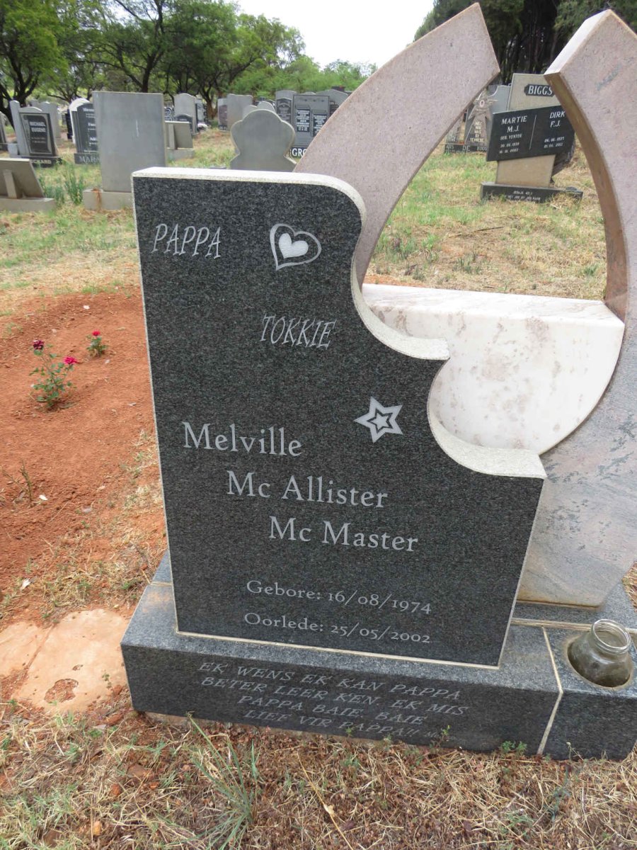 MELVILLE McAlister McMaster 1974-2002