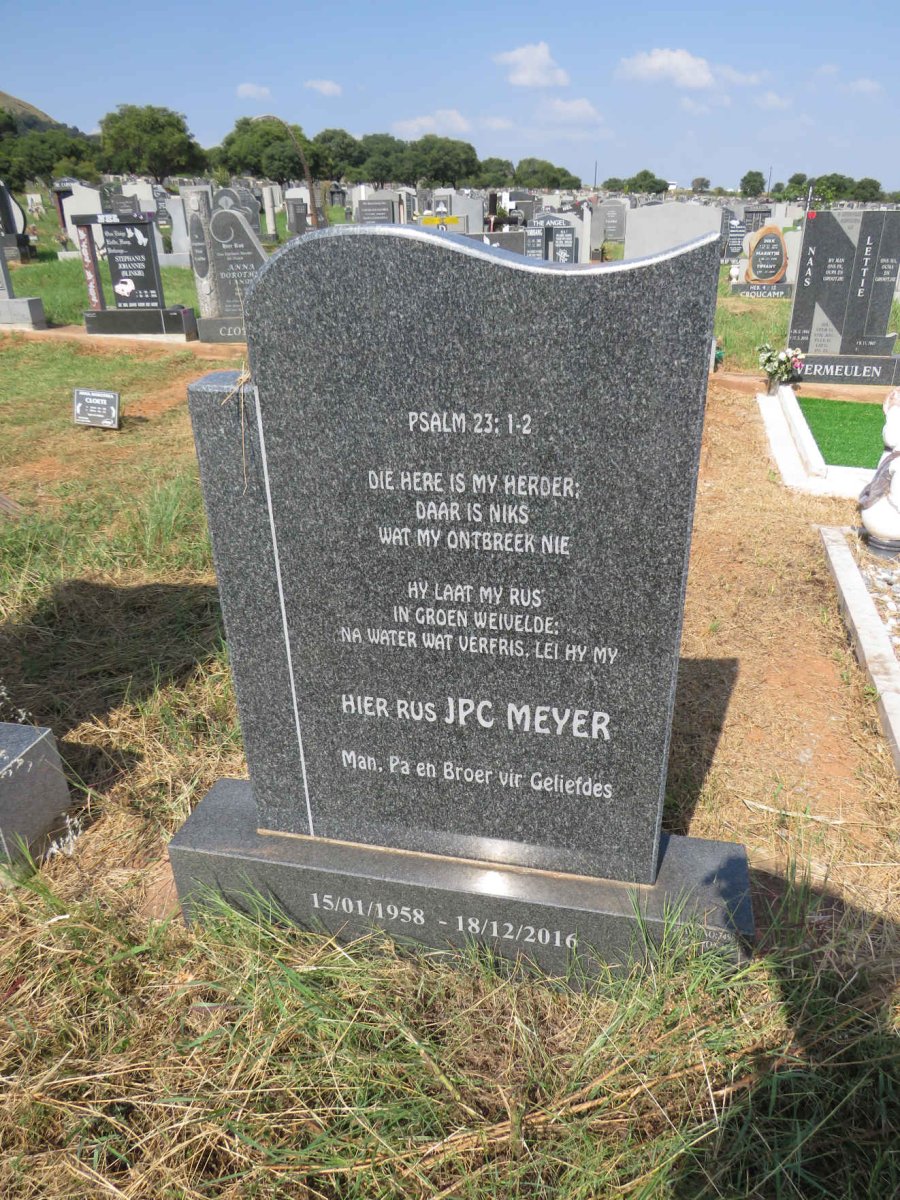 MEYER J.P.C. 1958-2016