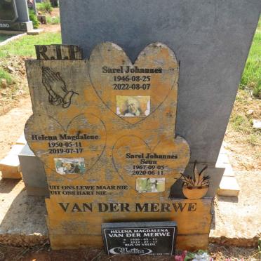 MERWE Sarel Johannes, van der 1946-2022 & Helena Magdalene 1950-2019 :: VAN DER MERWE Sarel Johannes 1967-2020