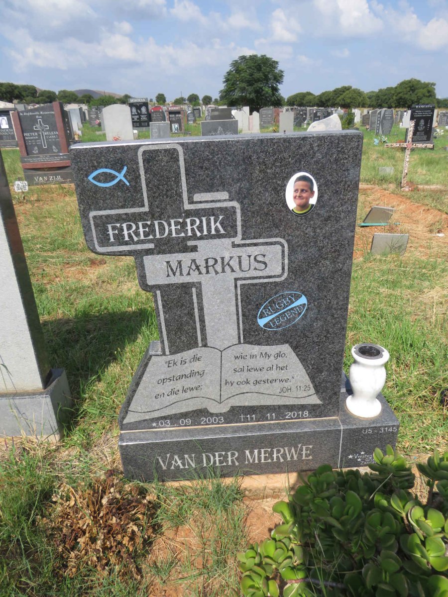 MERWE Frederik Markus, van der 2003-2018