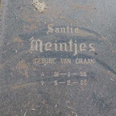 MEINTJES Santie nee VAN GRAAN 1956-1988