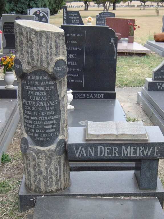 MERWE Pieter Johannes, van der 1949-1968
