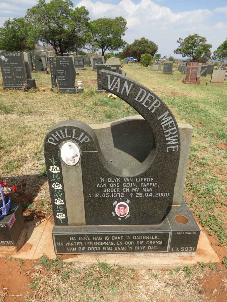 MERWE Phillip, van der 1972-2000 _1