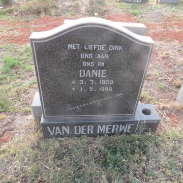 MERWE Danie, van der 1958-1999