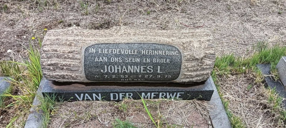 MERWE Johannes L., van der 1953-1975