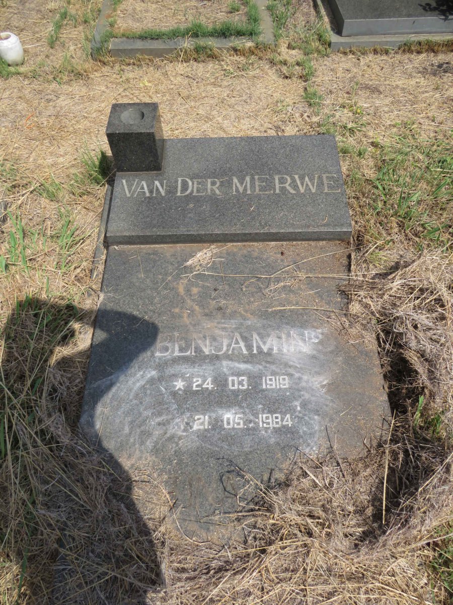 MERWE Benjamin, van der 1919-1984