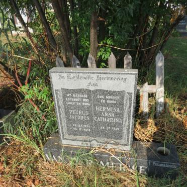 MERWE Petrus Jacobus, van der 1935-2014 & Hermina Anna Catharina 1935