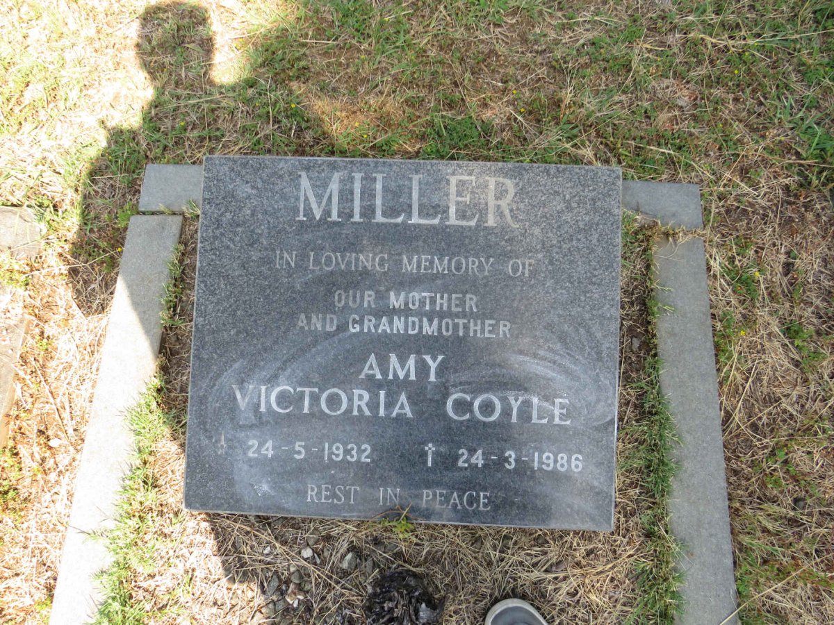 MILLER Amy Victoria Coyle 1932-1986