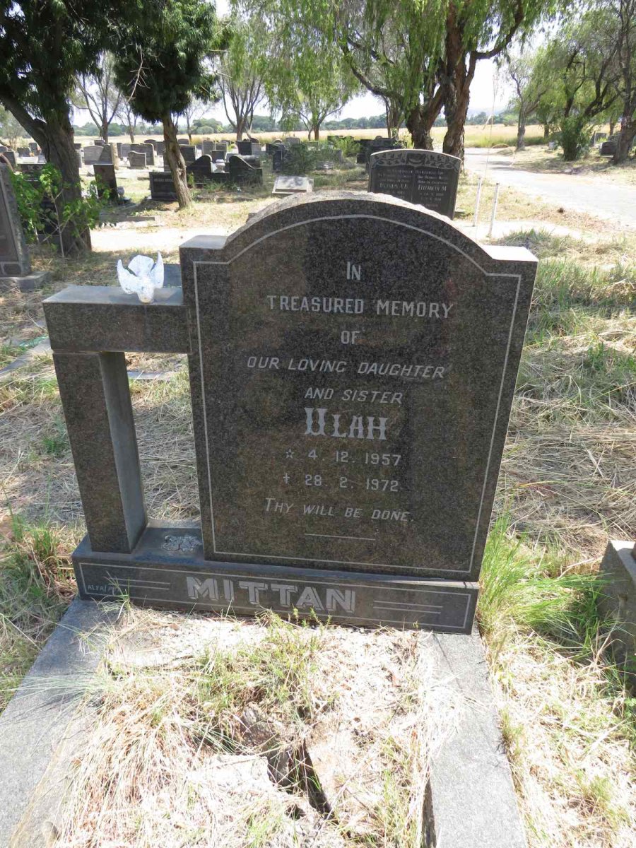 MITTAN Ulah 1957-1972