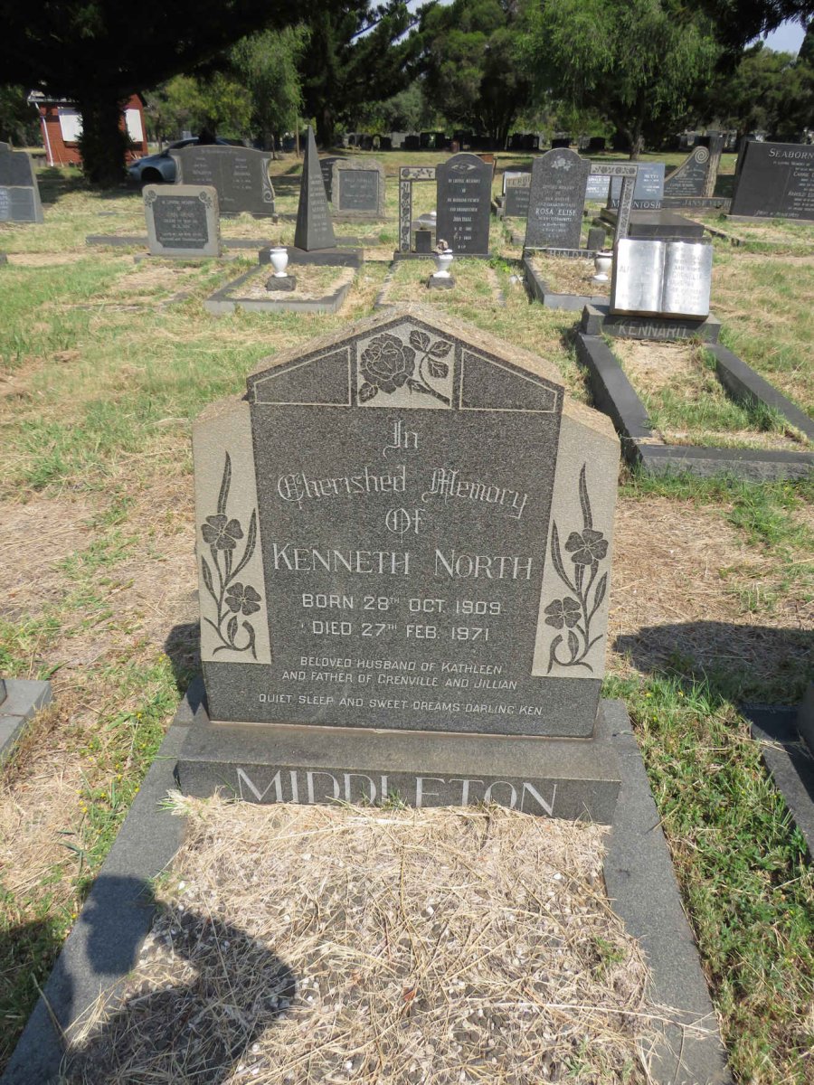 MIDDLETON Kenneth North 1909-1971