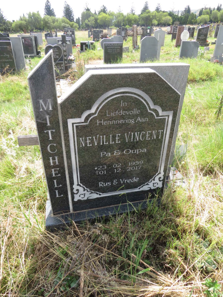 MITCHELL Neville Vincent 1959-2017