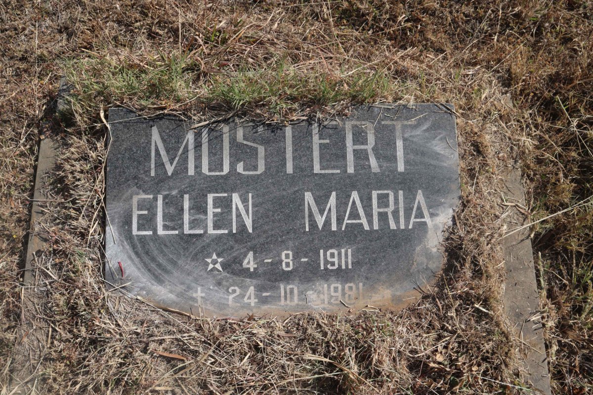 MOSTERT Ellen Maria 1911-1981