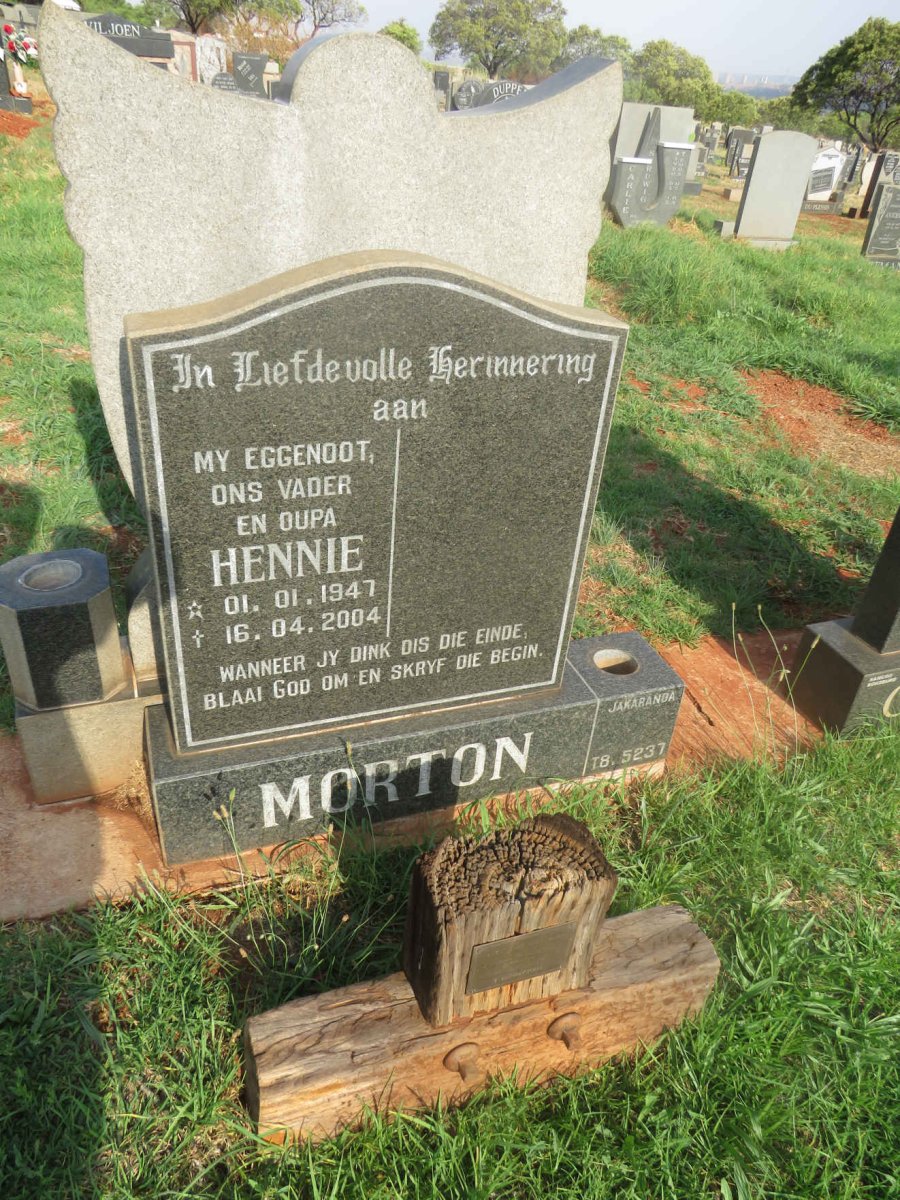 MORTON Hennie 1947-2004