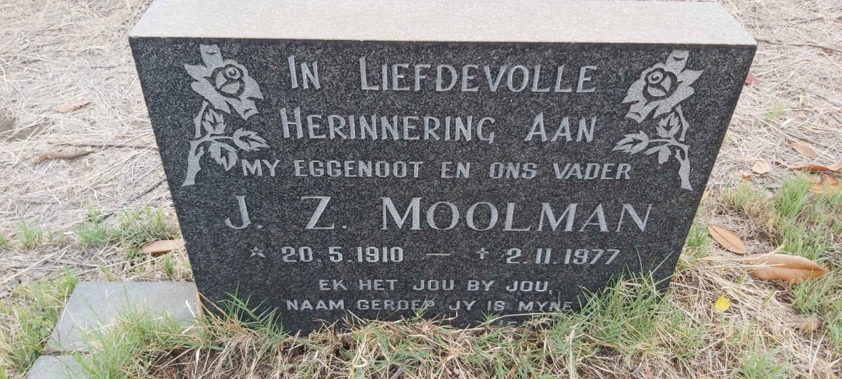 MOOLMAN J.Z. 1910-1977
