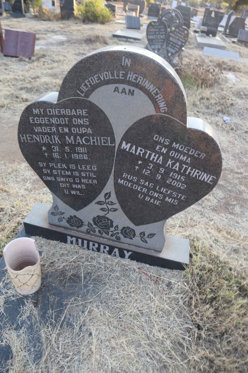 MURRAY Hendrik Machiel 1911-1986 & Martha Kathrine 1915-2002