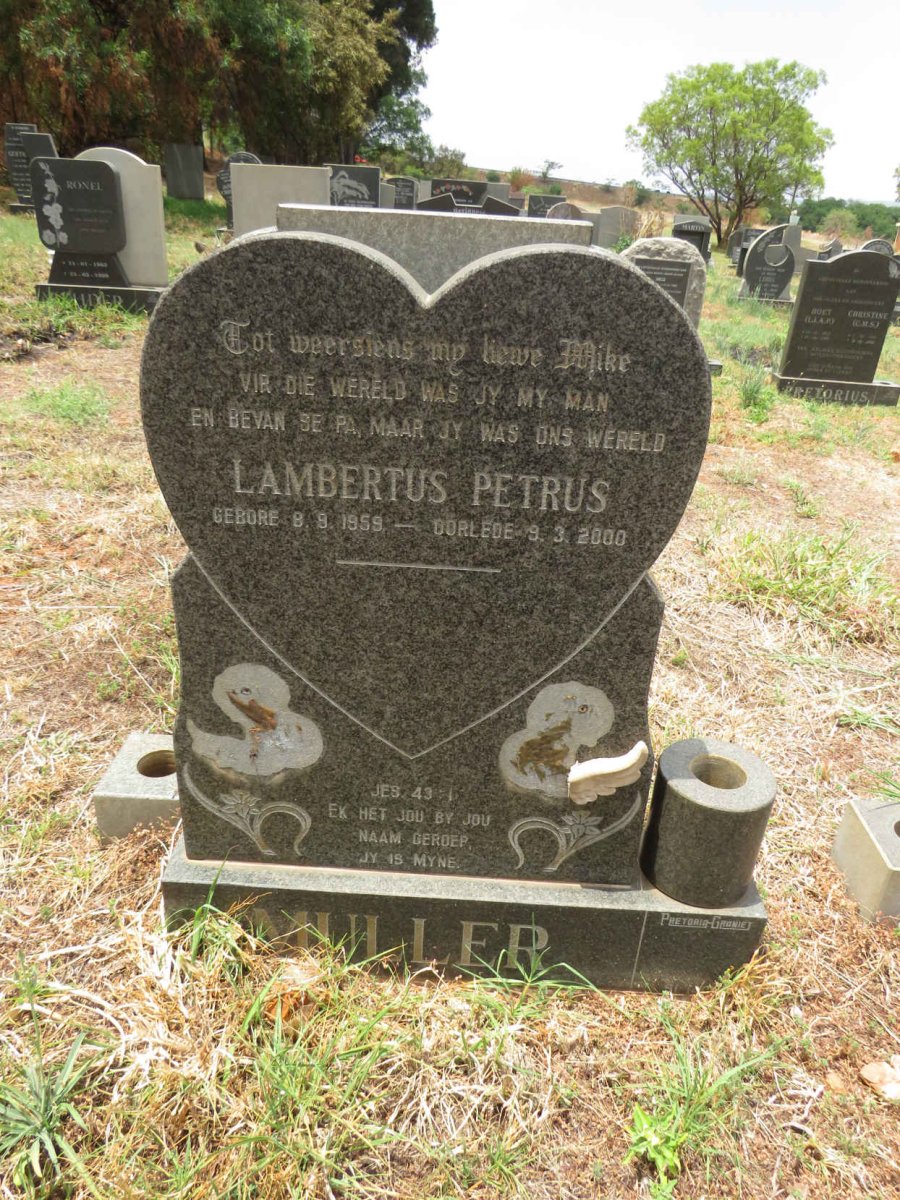 MULLER Lambertus Petrus 1959-2000
