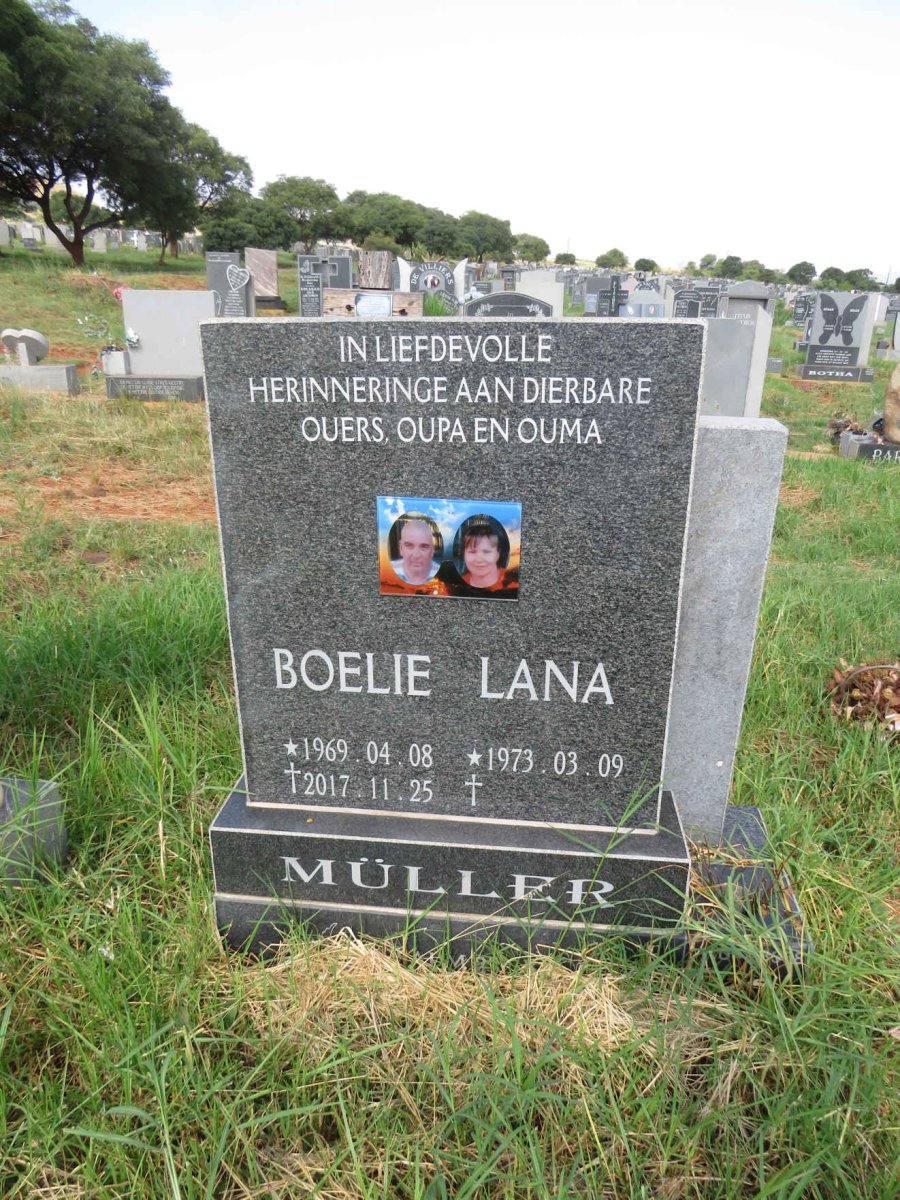 MULLER Boelie 1969-2017 & Lana 1973- 