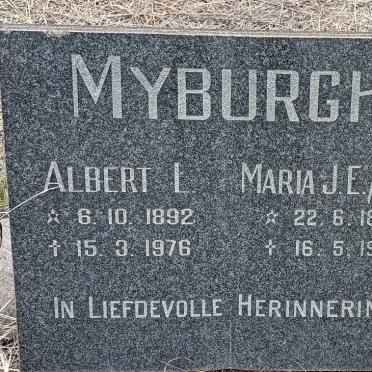 MYBURGH Albert L. 1892-1976 & Maria J.E. FAURE 1890-1974