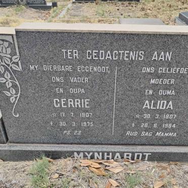 MYNHARDT Gerrie 1907-1975 & Alida 1907-1994