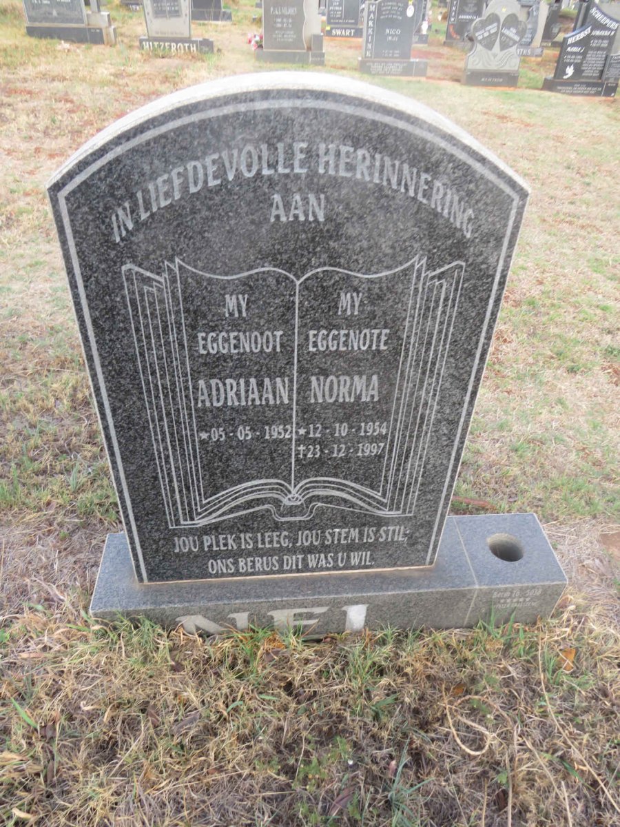 NEL Adriaan 1952- & Norma 1954-1997
