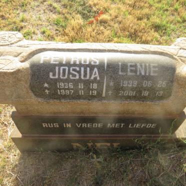 NEL Petrus Josua 1936-1997 & Lenie 1939-2001