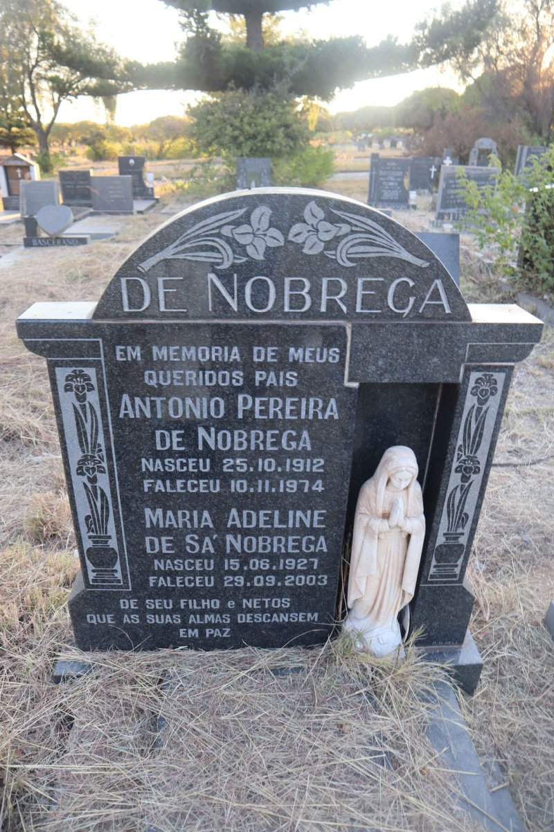 NOBREGA Antonio Pereira, de 1912-1974 & Maria Adeline DE SA 1927-2003