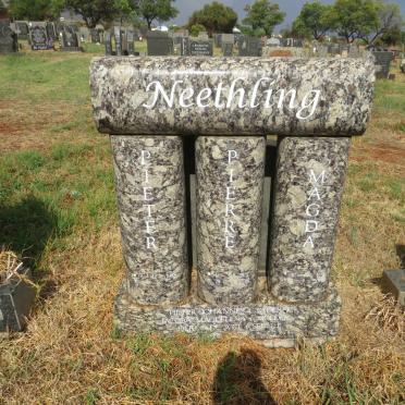 NEETHLING Pieter Johannes 1948- & Jacoba Magdelena 1951-2009 :: NEETHLING Pierre De Wet 1978-2002