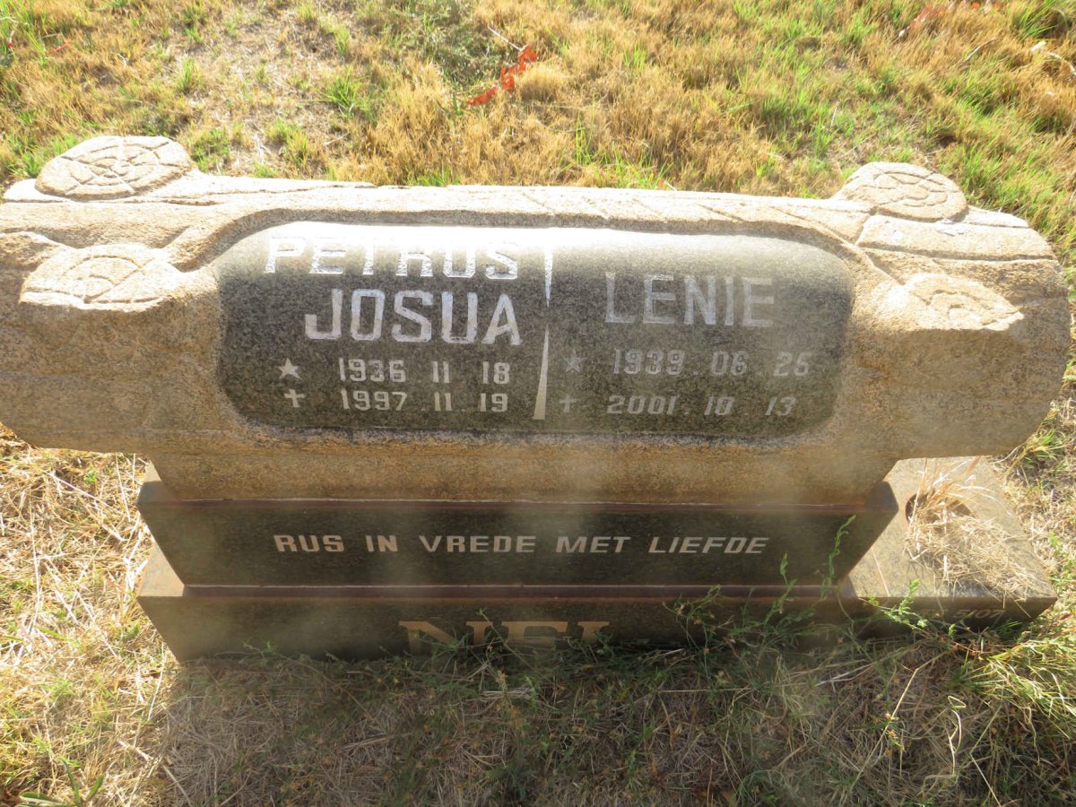 NEL Petrus Josua 1936-1997 & Lenie 1939-2001