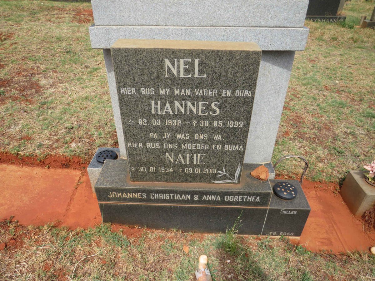 NEL Hannes 1932-1999 & Natie 1934-2001