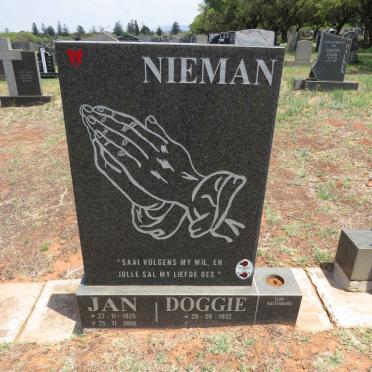 NIEMAN Jan 1925-1996 & Doggie 1932-