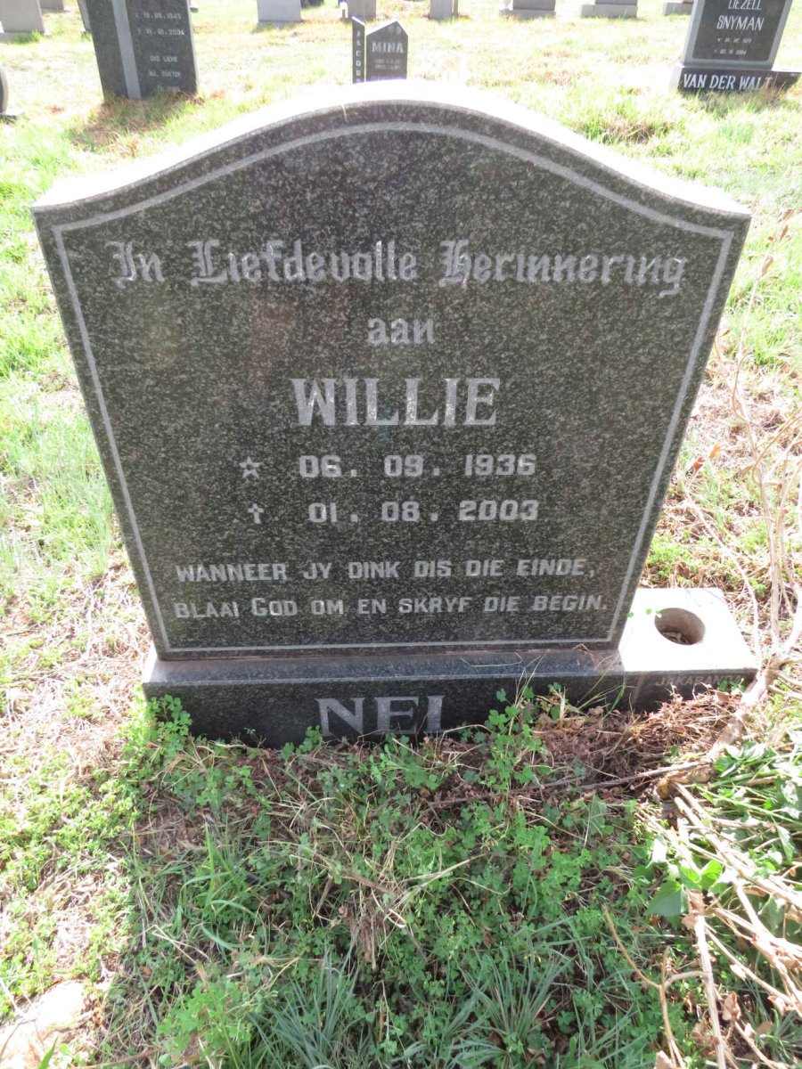 NEL Willie 1936-2003