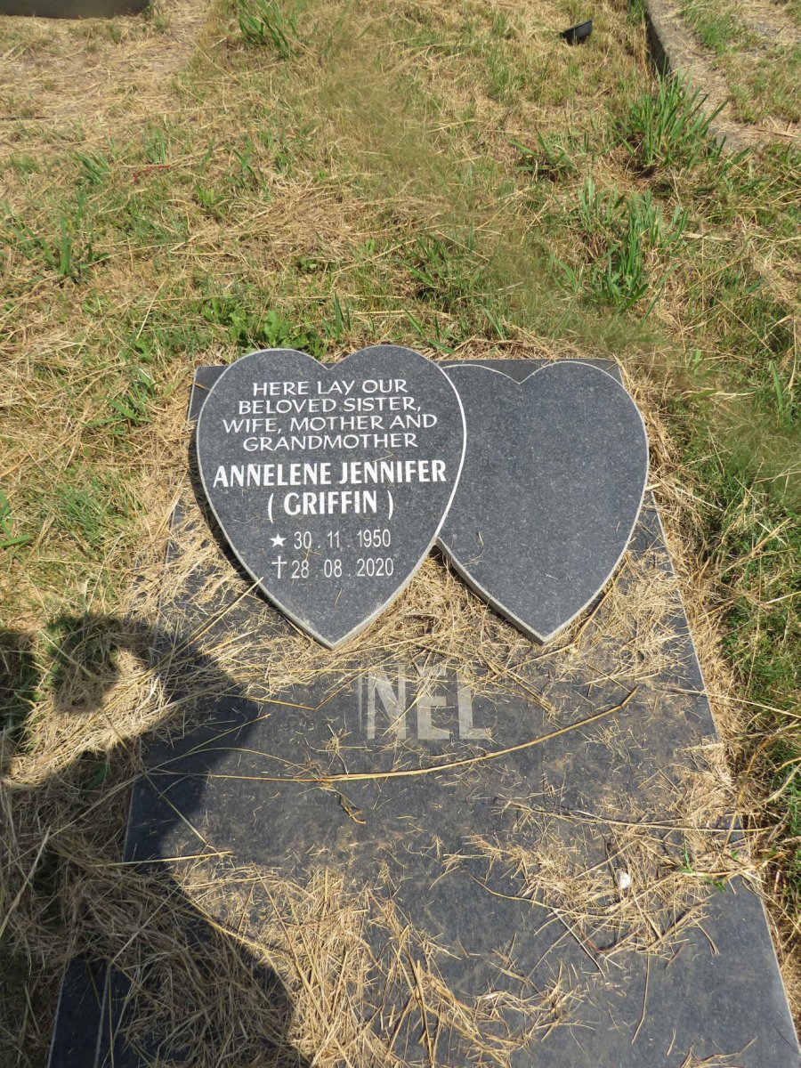 NEL Annelene Jennifer nee GRIFFIN 1950-2020