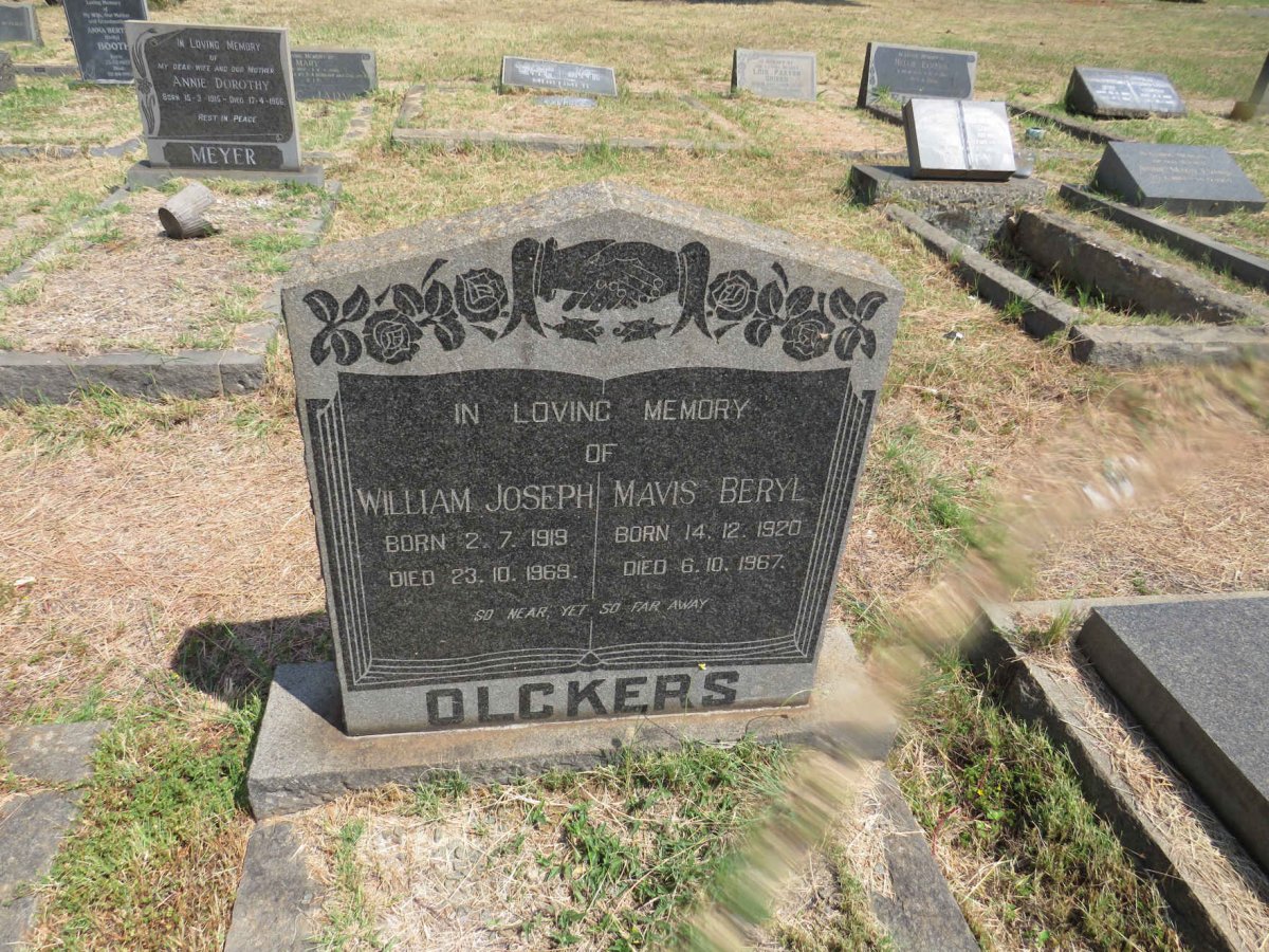 OLCKERS William Joseph 1919-1969 & Mavis Beryl 1920-1967