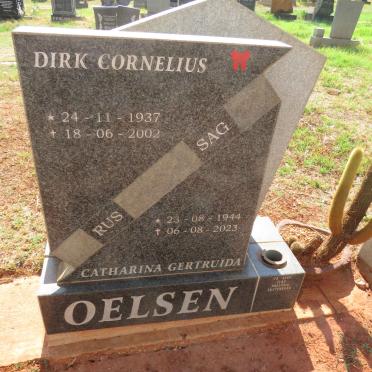 OELSEN Dirk Cornelius 1937-2002 & Catharina Gertruida 1944-2023