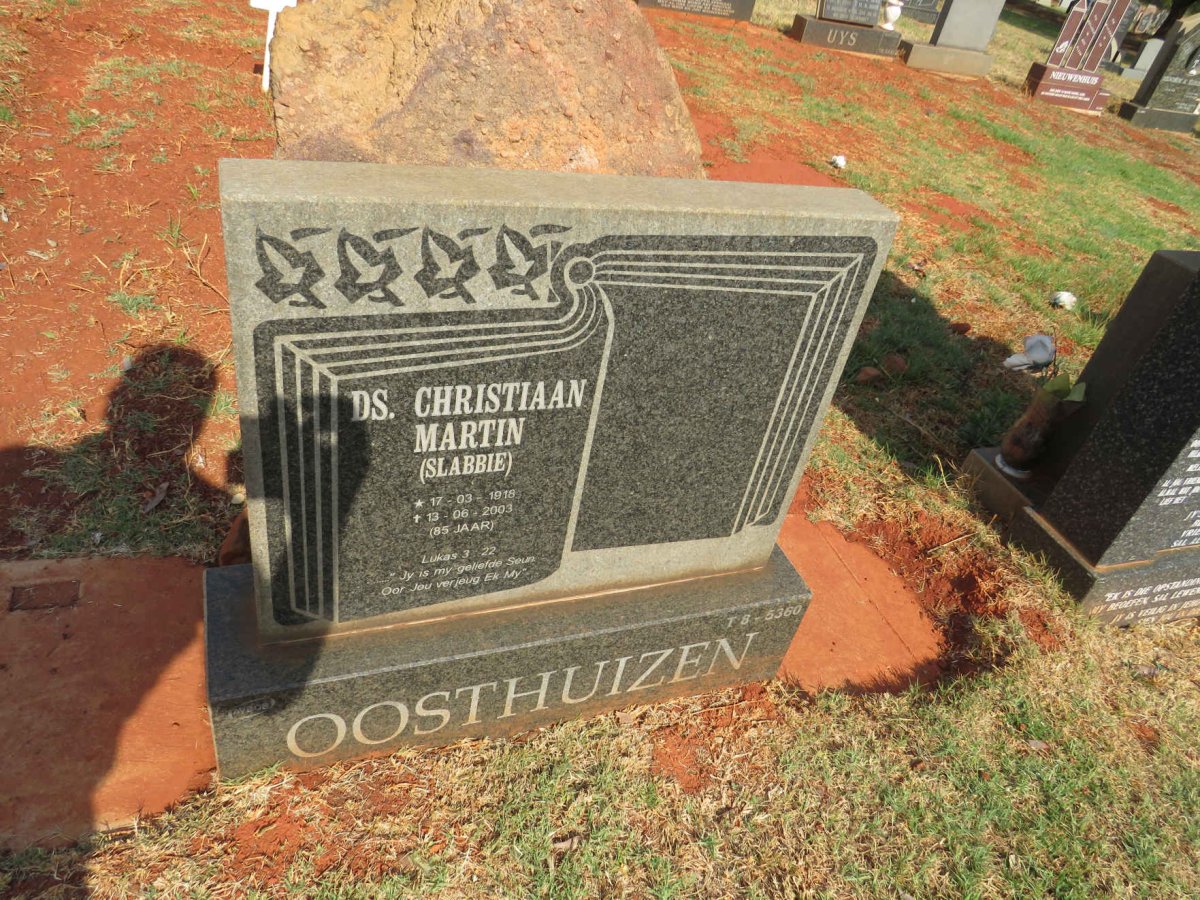 OOSTHUIZEN Christiaan Martin 1918-2003