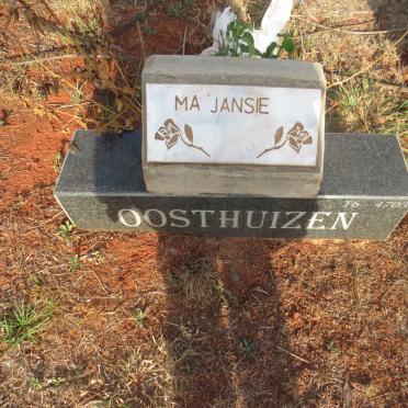 OOSTHUIZEN Jansie