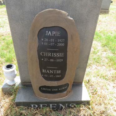 PEENS Japie 1927-2000 & Chrissie 1929- :: PEENS Hantie 1961-