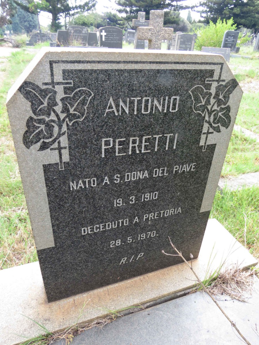 PERETTI Antonio 1910-1970