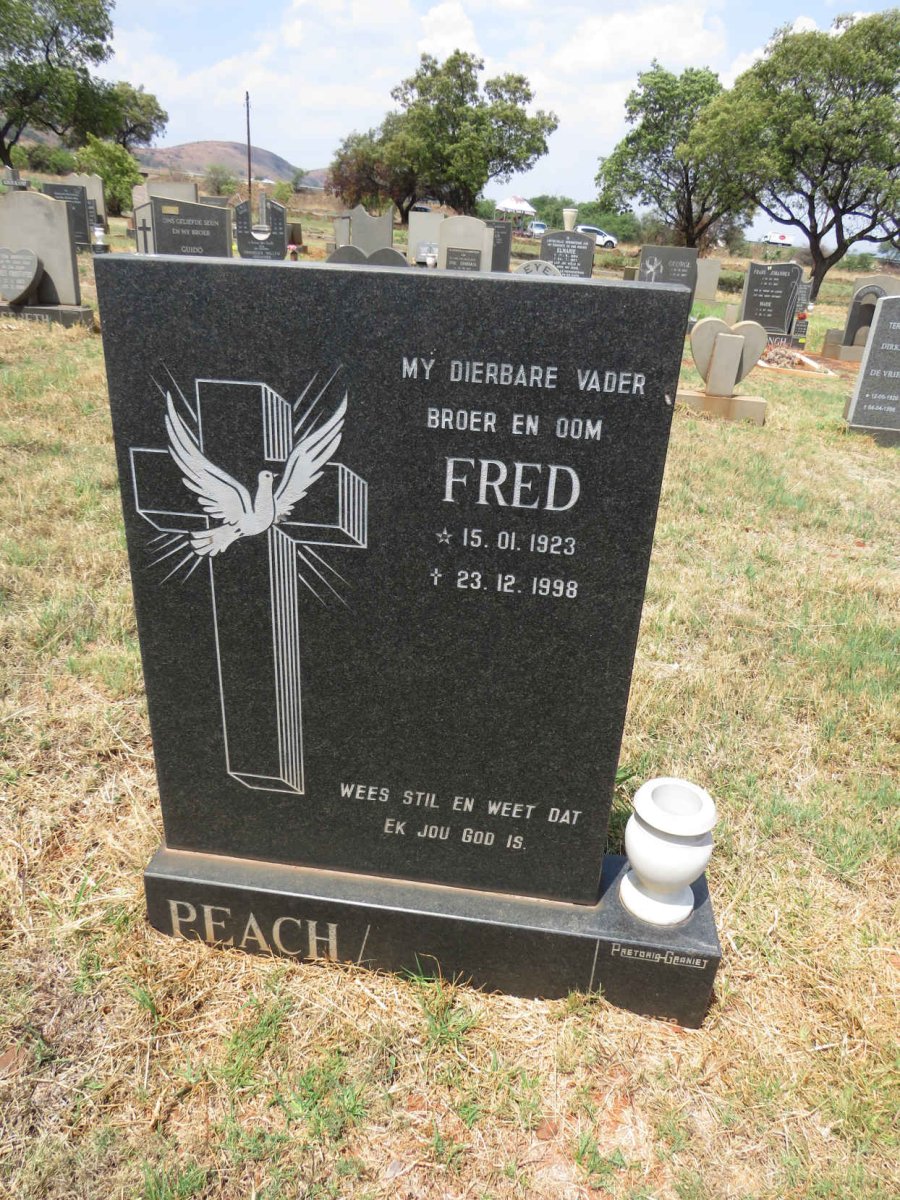 PEACH Fred 1923-1998