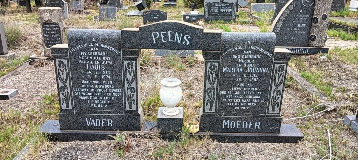 PEENS Louis 1913-1974 & Martha Johanna 1919-1993