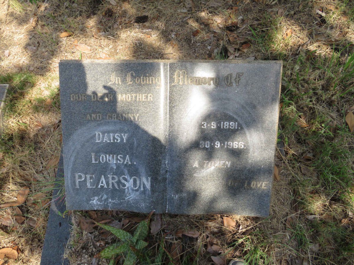 PEARSON Daisy Louisa 1891-1966