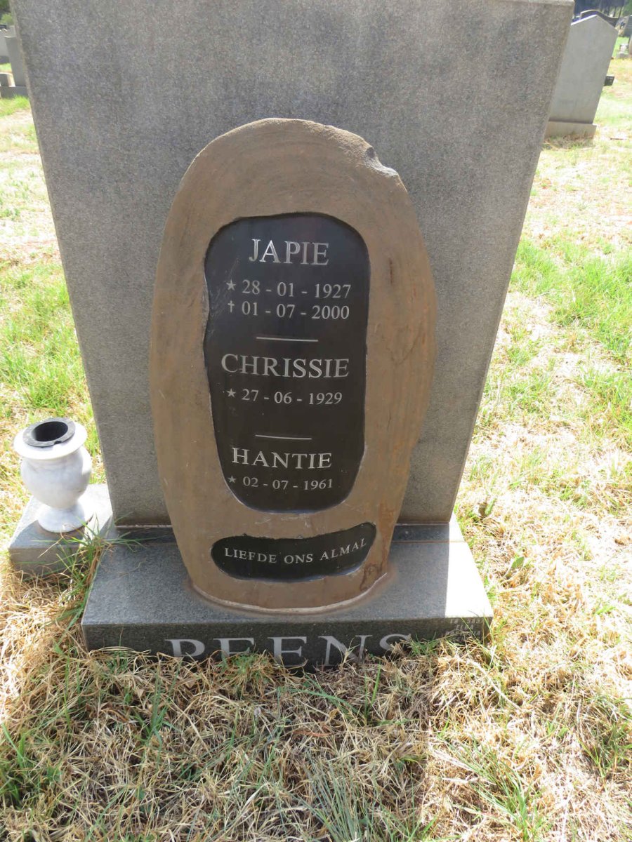 PEENS Japie 1927-2000 & Chrissie 1929- :: PEENS Hantie 1961-