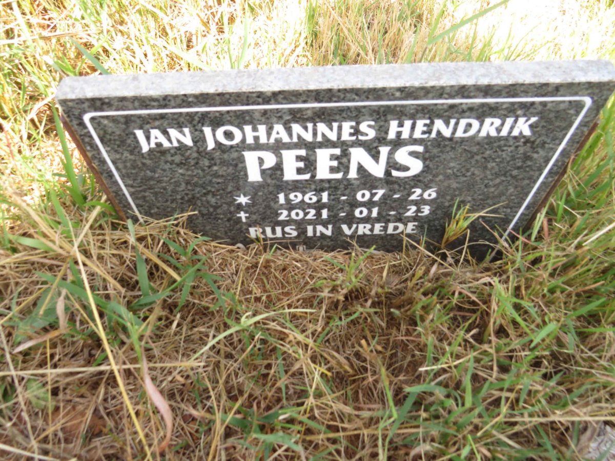 PEENS Jan Johannes Hendrik 1961-2021
