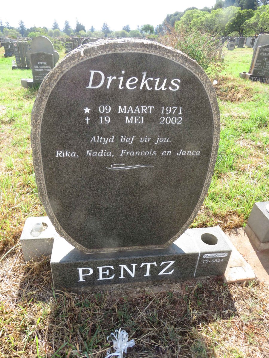 PENTZ Driekus 1971-2002