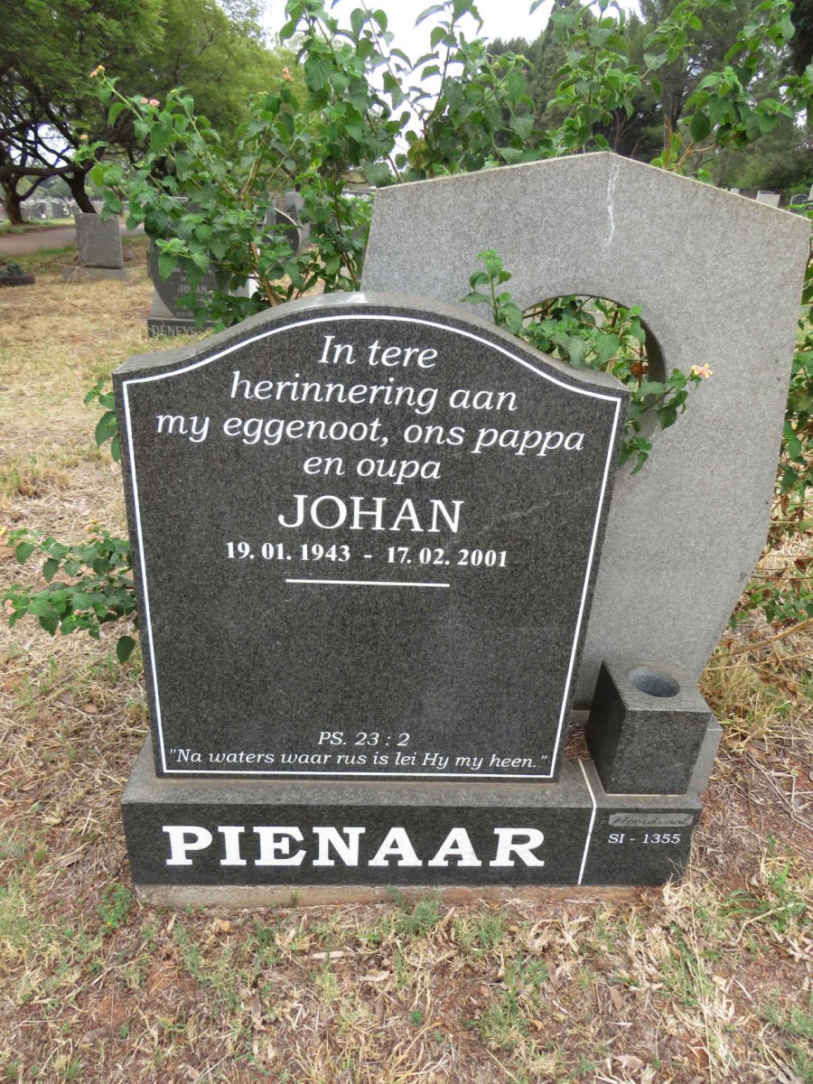 PIENAAR Johan 1943-2001